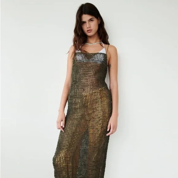 Zara | Dresses | Zara Khaki Green Long Textured Bodycon Cover Up Dress |  Poshmark